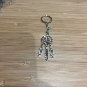 Dreamcatcher Keychain with Feather Charms